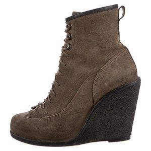 Rag & Bone Suede Wedge Boots